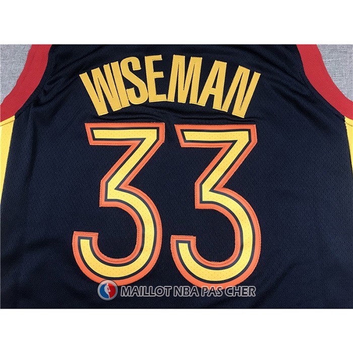 Maillot Golden State Warriors James Wiseman Ville 2020-21 Bleu
